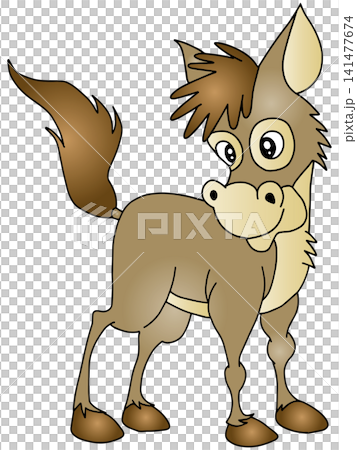 手書き動物イラスト☆ロバ君 141477674