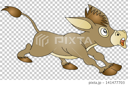 Hand-drawn animal illustration ☆ Donkey Hand-drawn animal illustration ☆ Donkey 141477703