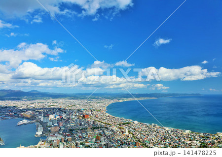 北海道 秋の青空 函館からの風景 北海道 秋の青空 函館からの風景 141478225