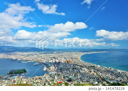 北海道 秋の青空 函館からの風景 北海道 秋の青空 函館からの風景 141478226
