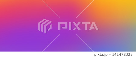 Abstract twilight gradation wallpaper with warm pink to dark violet fade. Smooth blurred gradient bg. 141478325