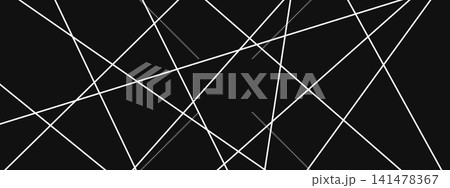 Straight chaotic random bg with diagonal lines. Abstract geometric pattern with irregular angles and stripes. 141478367
