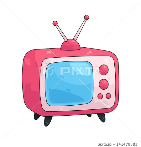 Illustration of retro television Illustration of retro television 141479383