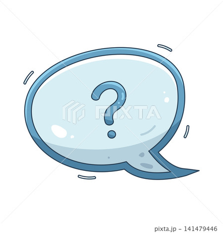 Illustration of question mark bubble Illustration of question mark bubble 141479446