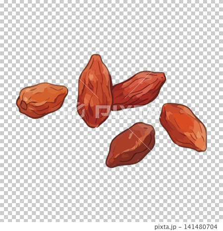 A mouthwatering illustration of goji berries. A mouthwatering illustration of goji berries. 141480704