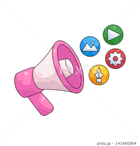 Illustration of viral campaign Illustration of viral campaign 141480864
