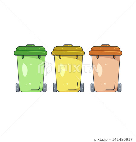 Illustration of waste management Illustration of waste management 141480917