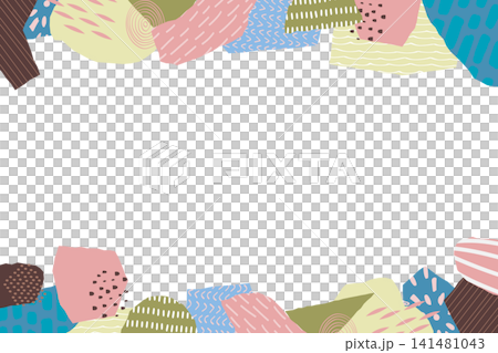 A stylish, Scandinavian-style horizontal background frame made from scraps of paper. A stylish, Scandinavian-style horizontal background frame made from scraps of paper. 141481043