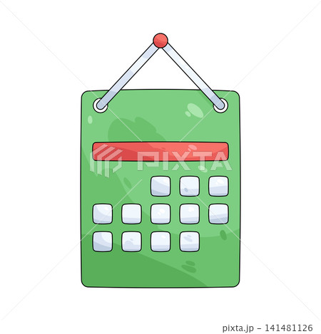 Illustration of wall calendar Illustration of wall calendar 141481126