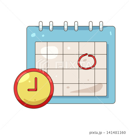 Illustration of schedule Illustration of schedule 141481160