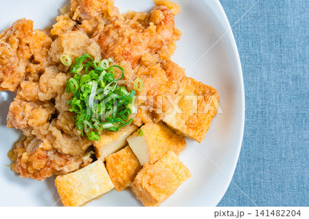 鶏肉のみぞれ煮 厚揚げ入りの和風おかず 鶏肉のみぞれ煮 厚揚げ入りの和風おかず 141482204