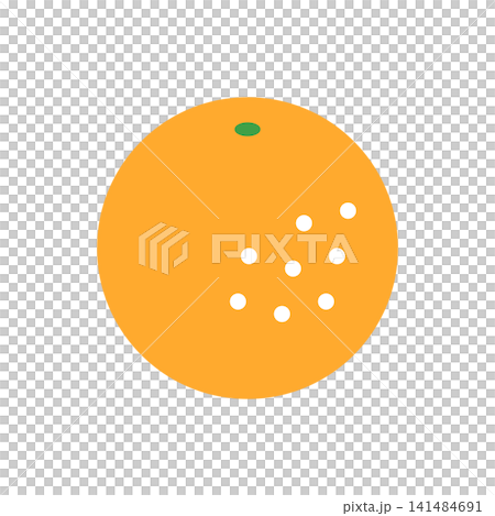簡單的橙色插圖圖示標記 簡單的橙色插圖圖示標記 141484691
