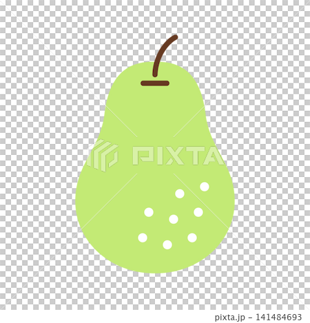 簡單的梨形插圖圖示/標記 141484693