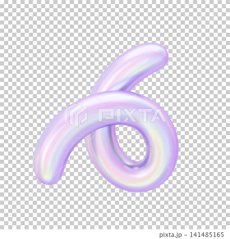 夢幻可愛的極光色彩全息3D圖示 - 旋轉 夢幻可愛的極光色彩全息3D圖示 - 旋轉 141485165