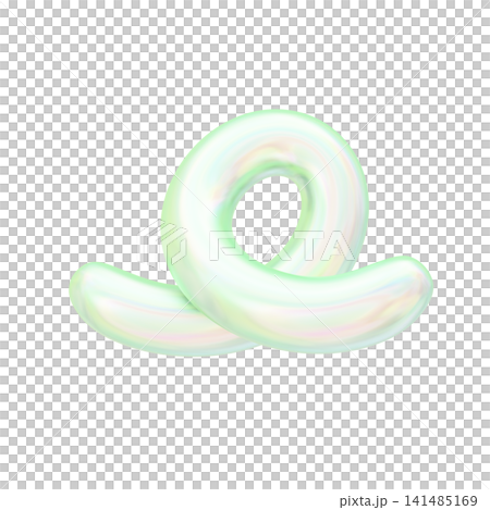 夢幻可愛的極光色彩全息3D圖示 - 旋轉 夢幻可愛的極光色彩全息3D圖示 - 旋轉 141485169