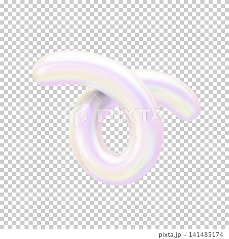 夢幻可愛的極光色彩全息3D圖示 - 旋轉 夢幻可愛的極光色彩全息3D圖示 - 旋轉 141485174