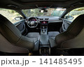 Luxury car interior with modern dashboard and cockpit view 141485495