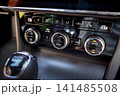 Modern car climate control panel inside vehicle 141485508
