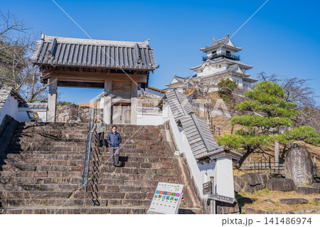 掛川市の掛川城の風景(静岡県) 141486974