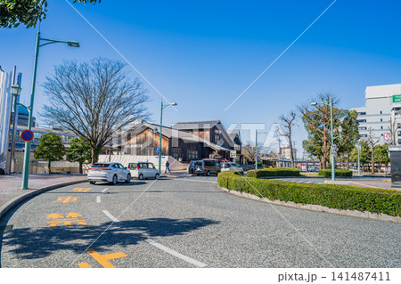 掛川市の掛川駅前の風景(静岡県) 掛川市の掛川駅前の風景(静岡県) 141487411