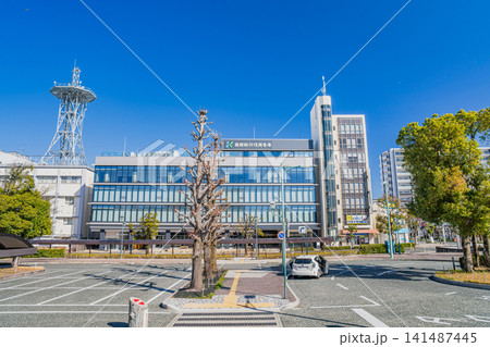 掛川市の掛川駅前の風景(静岡県) 掛川市の掛川駅前の風景(静岡県) 141487445