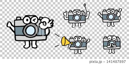 Cute characters from old cameras Cute characters from old cameras 141487897