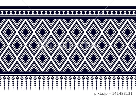 Seamless geometric ethnic oriental pattern. Geometric ethnic pattern. Ethnic pattern design for fabric, clothing, textile, wrapping, background, wallpaper, carpet, print, embroidery style Seamless geometric ethnic oriental pattern. Geometric ethnic pattern. Ethnic pattern design for fabric, clothing, textile, wrapping, background, wallpaper, carpet, print, embroidery style 141488131