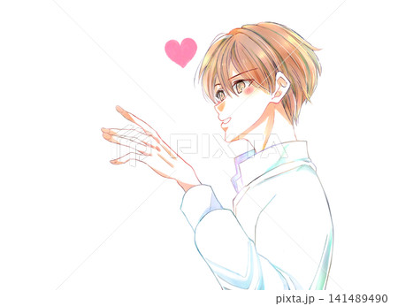 手を伸ばす男性　恋愛 141489490
