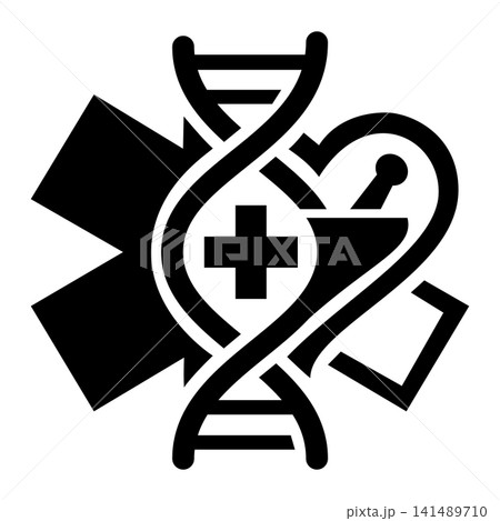 Medical Genetics Pharmacy Vector Logo Medical Genetics Pharmacy Vector Logo 141489710