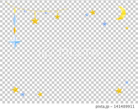 A background image of a night sky scattered with colorful origami stars. A background image of a night sky scattered with colorful origami stars. 141489911