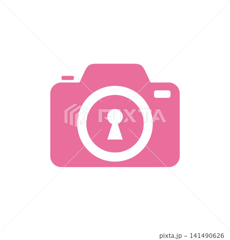 Camera Trendy Keyhole Icon Vector Template Illustration Design Camera Trendy Keyhole Icon Vector Template Illustration Design 141490626