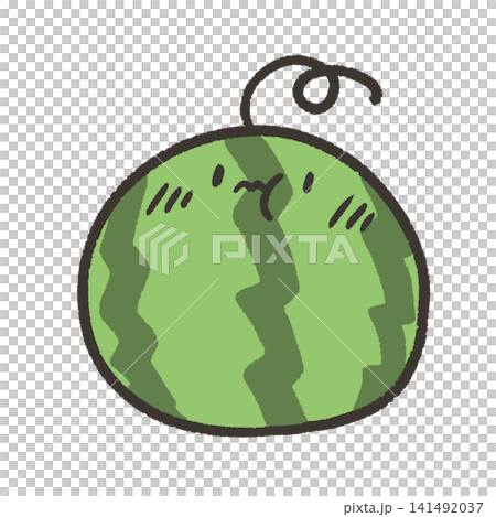 スイカのイラスト 顔付き スイカのイラスト 顔付き 141492037