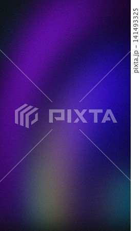 Deep purple and vibrant blue grainy gradient background with dark vertical blur texture 141493325