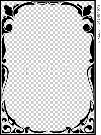Decorative frame. Art Nouveau style. (A4 size) Decorative frame. Art Nouveau style. (A4 size) 141494978