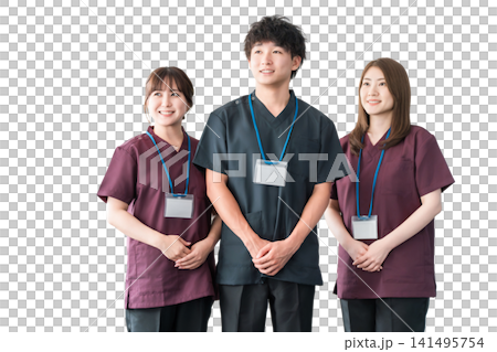 Doctors, doctors and nurses wearing scrubs Doctors, doctors and nurses wearing scrubs 141495754