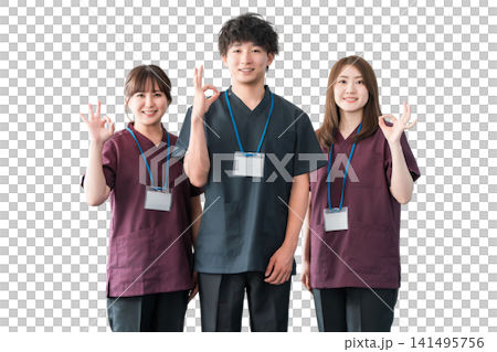 Doctors, doctors and nurses wearing scrubs Doctors, doctors and nurses wearing scrubs 141495756
