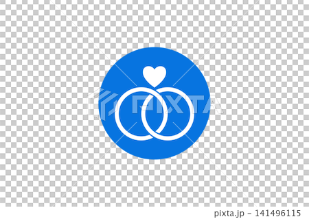 Wedding Rings Icon With Heart Symbol Representing Love Marriage Engagement And Commitment 141496115