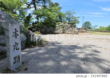 三重県松阪城 国指定史跡 本丸の石垣 三重県松阪城 国指定史跡 本丸の石垣 141497868