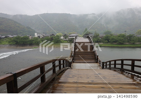 雨の錦帯橋【山口県・岩国市】 141498590