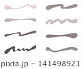 手描き風の下線のセット 141498921