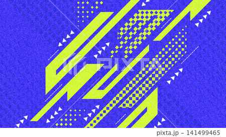 Blue and Green Abstract and Modern Athletic Background With Geometric Shapes and Texture Effects. Banner or Poster Design for Sport or Game Event Blue and Green Abstract and Modern Athletic Background With Geometric Shapes and Texture Effects. Banner or Poster Design for Sport or Game Event 141499465
