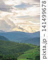 ecology travel with camping outdoor relax in rice field at chiangmai thailand in raining season 141499678