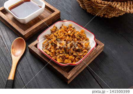 traditional mixed pickled vegetable chopped relish with savory flavor traditional mixed pickled vegetable chopped relish with savory flavor 141500399