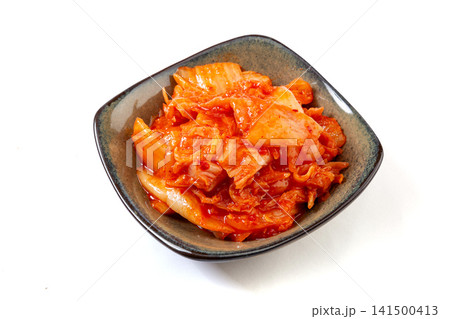 fermented napa cabbage sliced with spicy red chili paste fermented napa cabbage sliced with spicy red chili paste 141500413