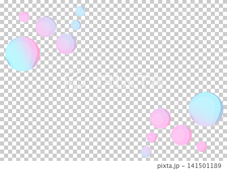 さりげない背景素材、ピンクと水色の水玉 さりげない背景素材、ピンクと水色の水玉 141501189