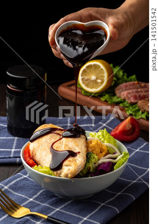 teriyaki Chicken Breast Healthy Protein Meal 141501542