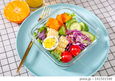 mixed Vegetable Salad With Healthy Low Calorie Ingredients 141501590
