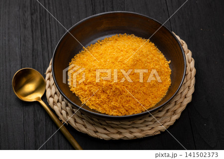 crispy golden panko breadcrumbs for crunchy frying and baking ingredient 141502373