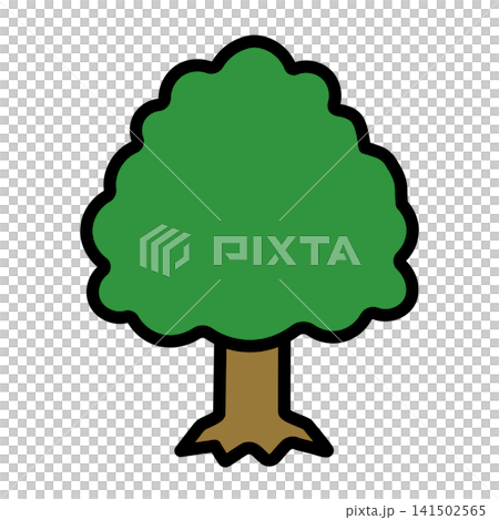 Simple tree illustration (dark green) Simple tree illustration (dark green) 141502565