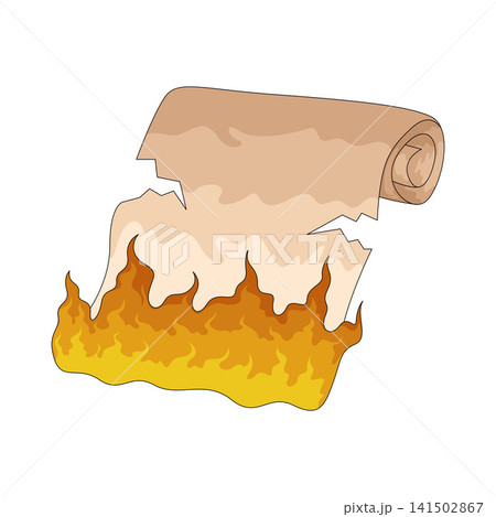 Illustration of Burnt Paper Illustration of Burnt Paper 141502867